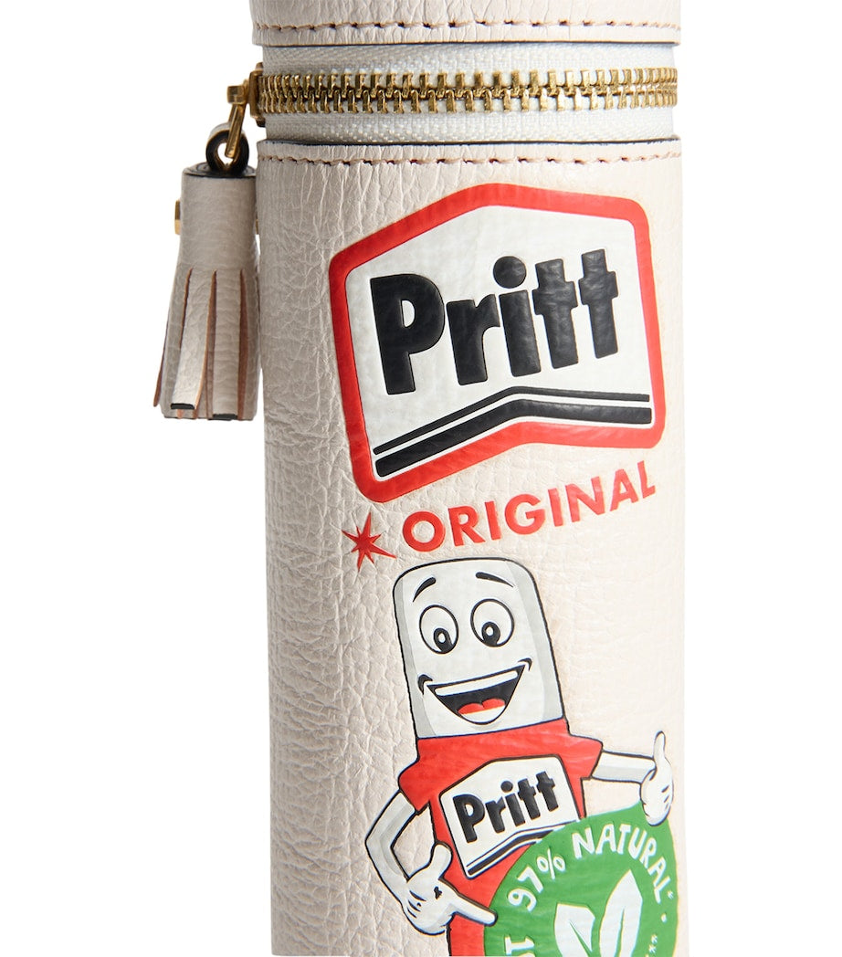 Leather Pritt Stick Pencil Case