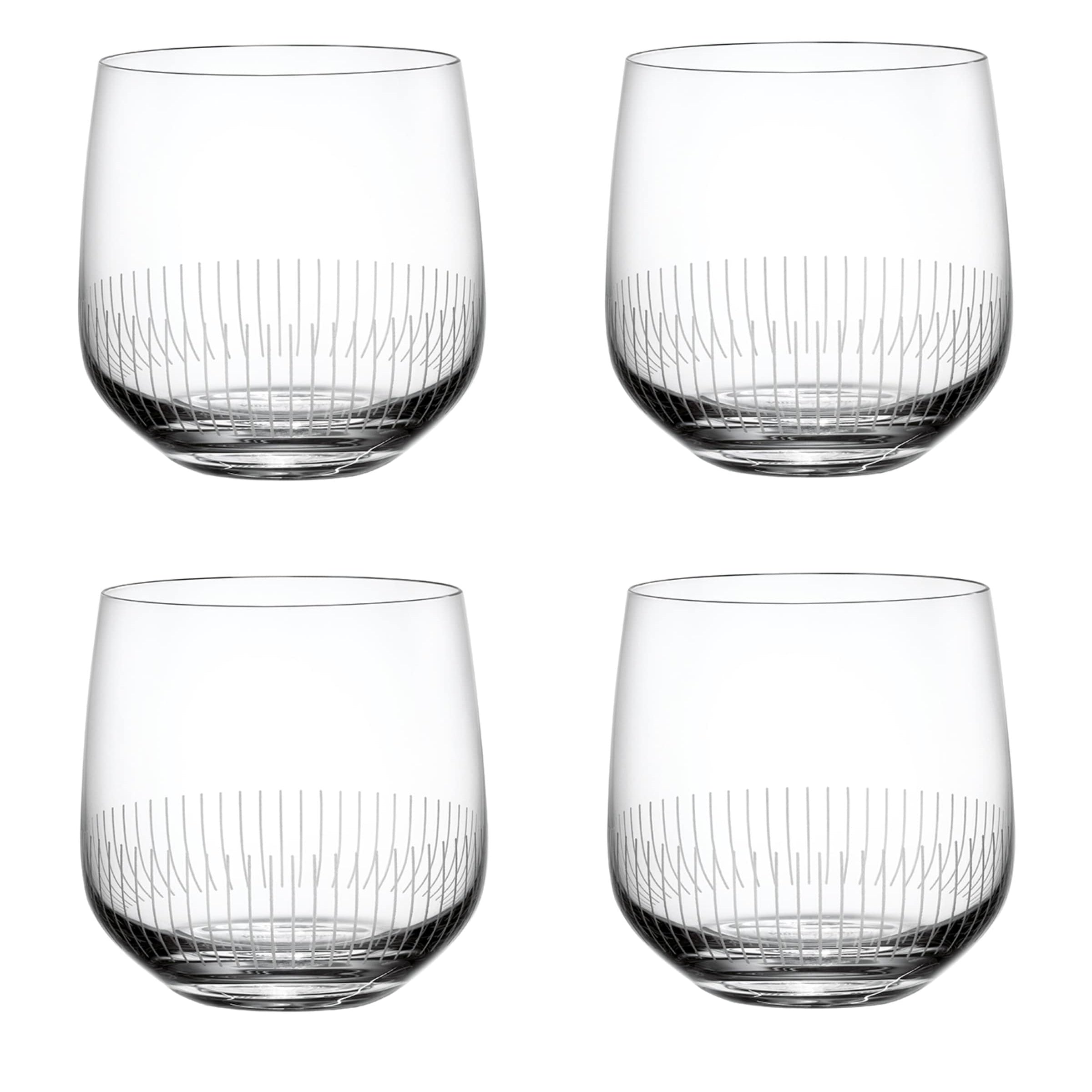 Set of 4 Crystal Afina Water Glasses (200ml)