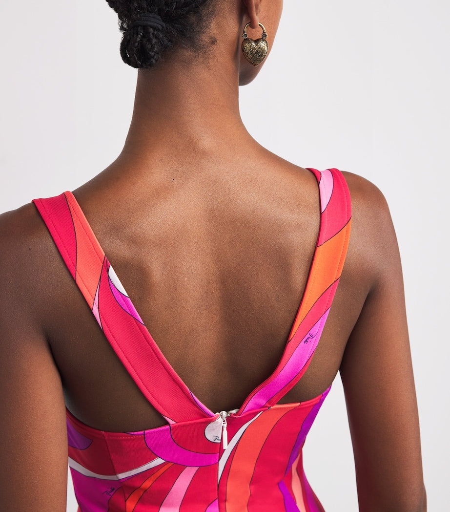 PUCCI Multi Jersey Iride Print Mini Dress