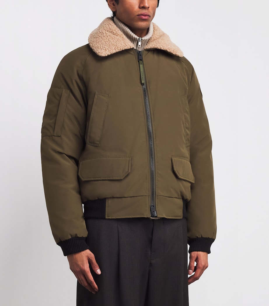 Green Down Chilliwack Aviator Bomber Jacket