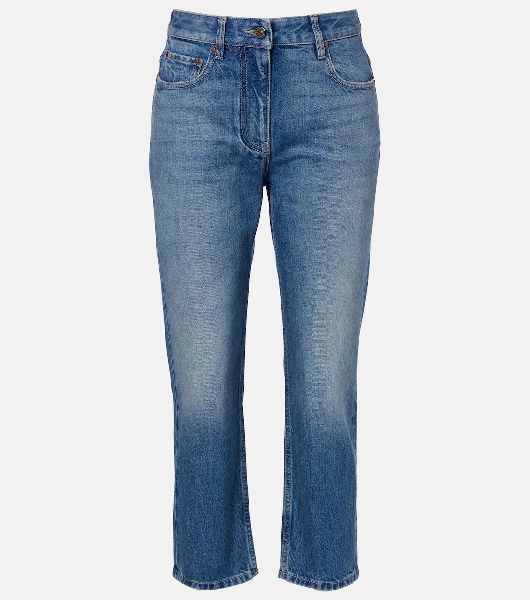 Valentino - Faded straight jeans