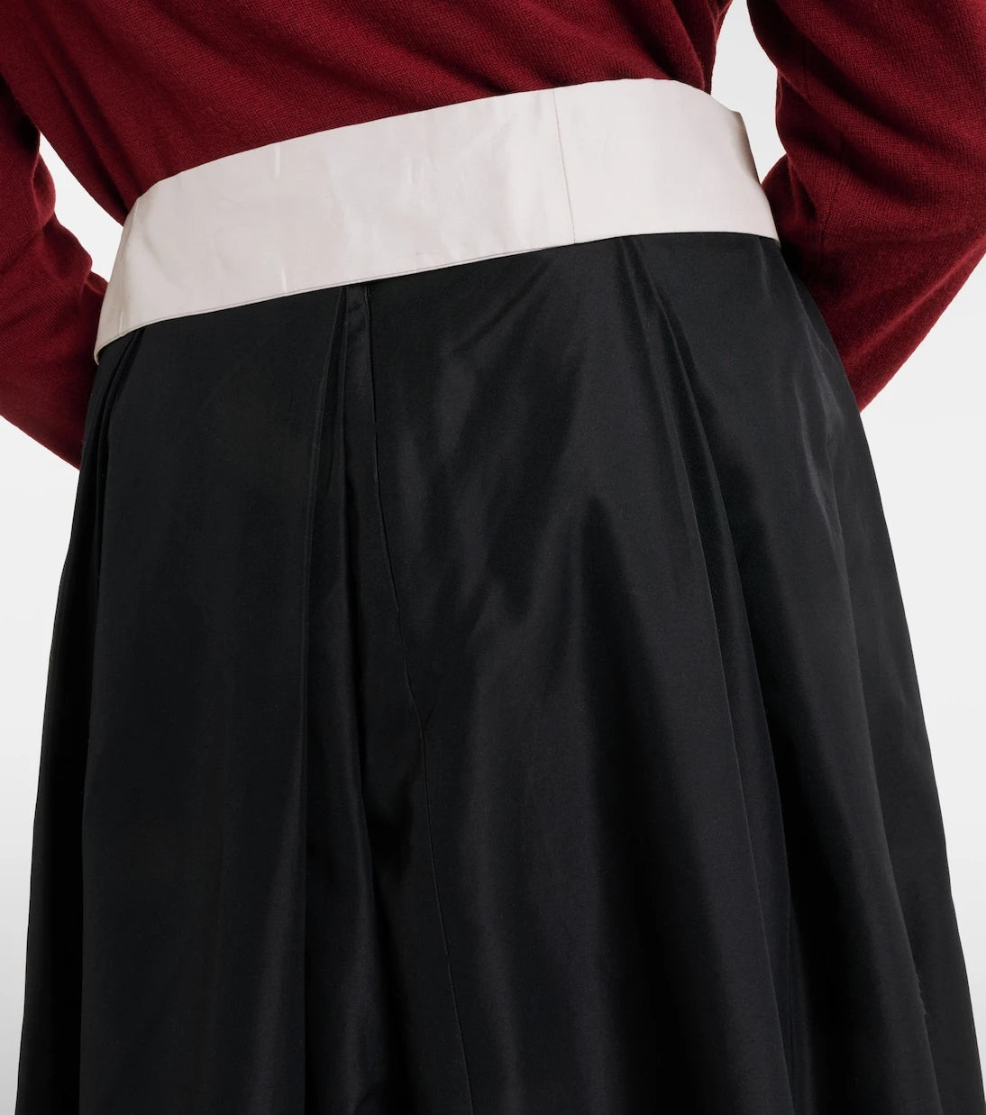 'S Max Mara - Baschi pleated cotton-blend midi skirt