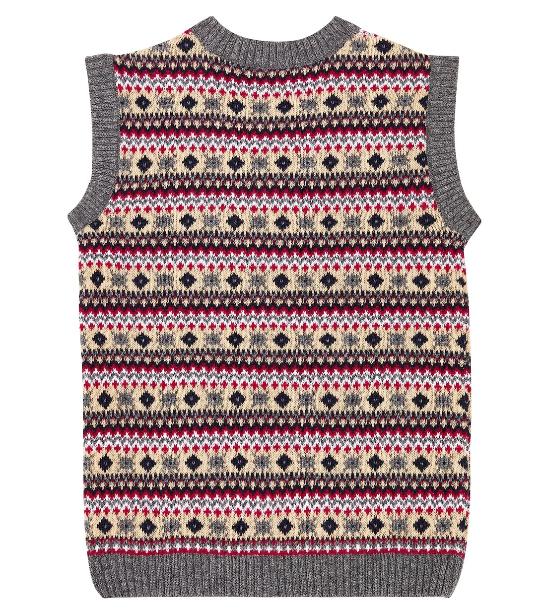 La Coqueta - Cacia Fair Isle wool-blend sweater vest