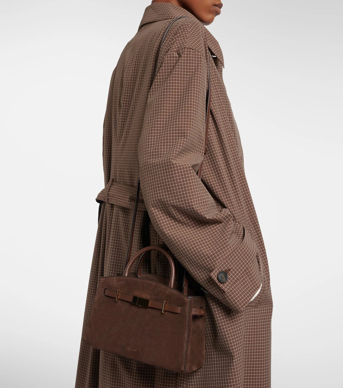 DeMellier - Hudson Small suede top-handle bag