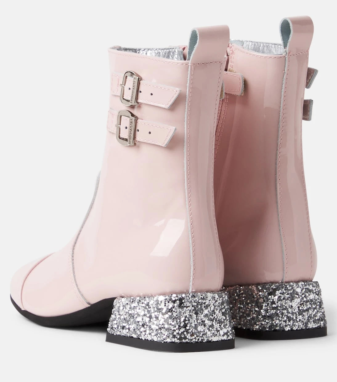 Monnalisa - Glitter patent leather boots