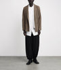 Homme Plissé Issey Miyake Beige Pleated Double-Breasted Jacket