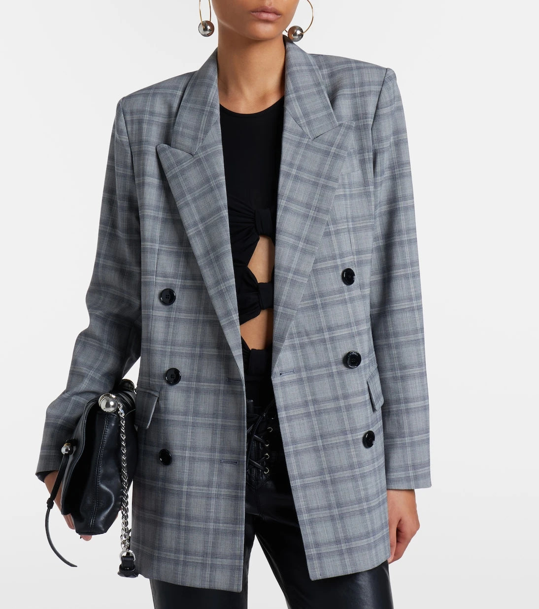 Isabel Marant - Jevima Prince of Wales check wool-blend jacket