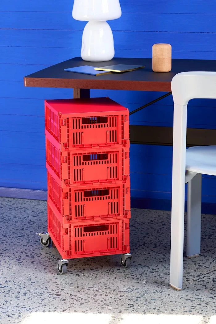HAY Colour Crate tekerlek seti 3 x 6,5 x 9 cm (4 adet)