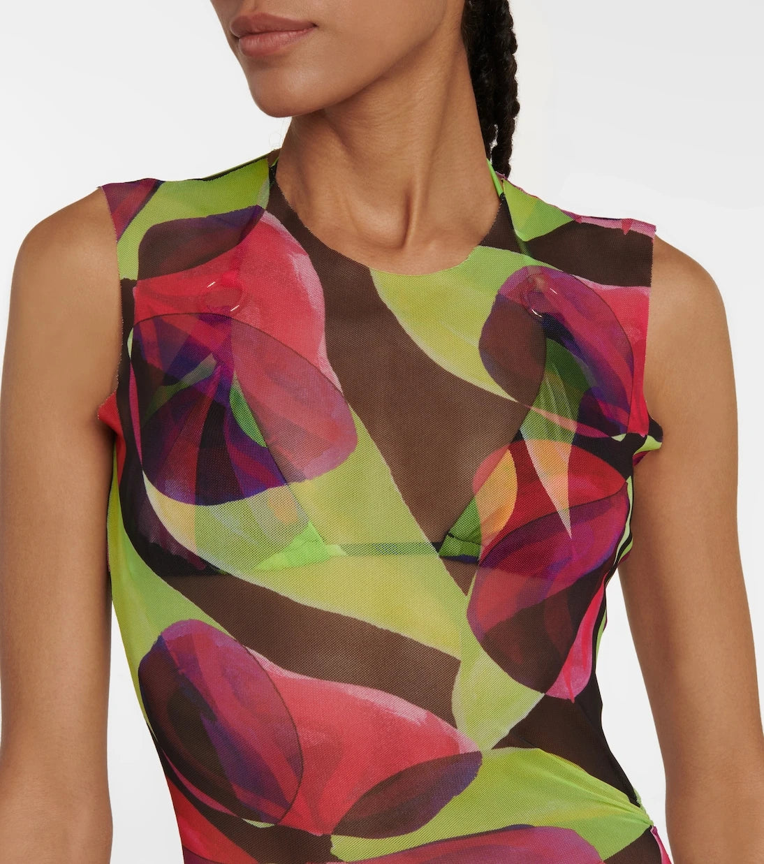 Louisa Ballou - Printed ruched minidress