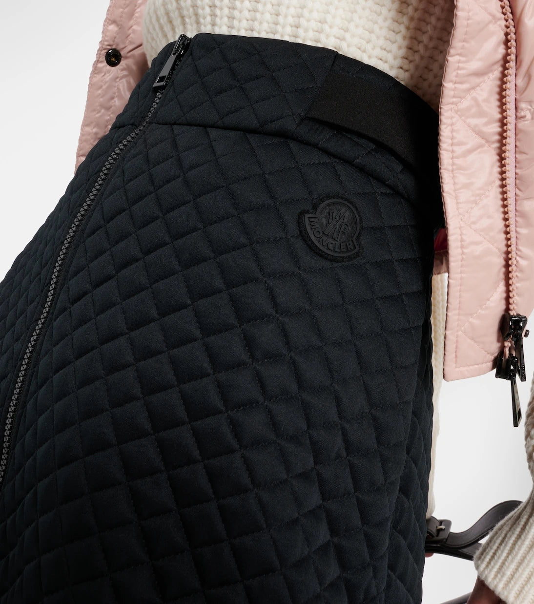 Moncler - High-rise quilted miniskirt