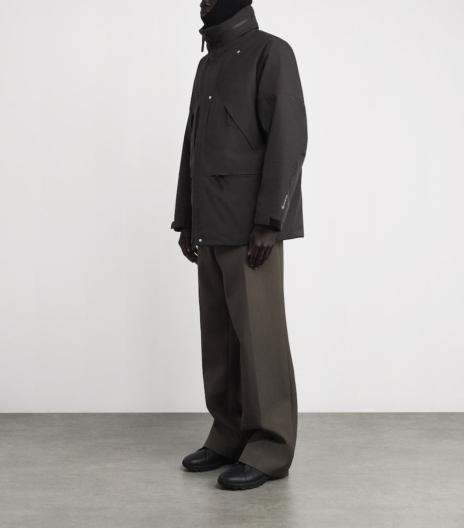 Stone Island Grey Gore-Tex Padded Parka