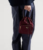 Prada Burgundy Re-Nylon Duet Bucket Bag