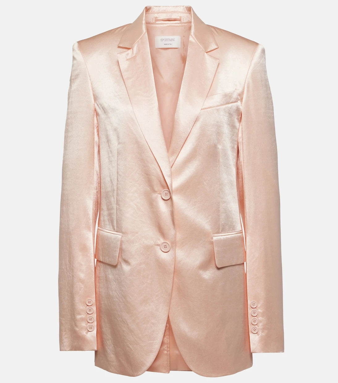 Sportmax - Volante satin blazer