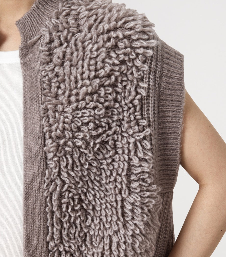 Wool-Blend Open-Front Elias Gilet