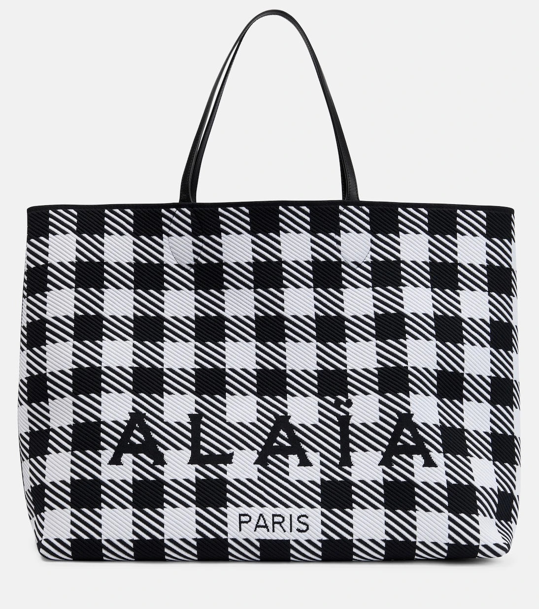 Alaïa - Logo checked tote
