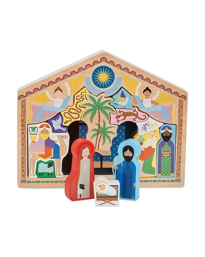 Дървен пъзел за рождество христово &k amsterdam The Crib