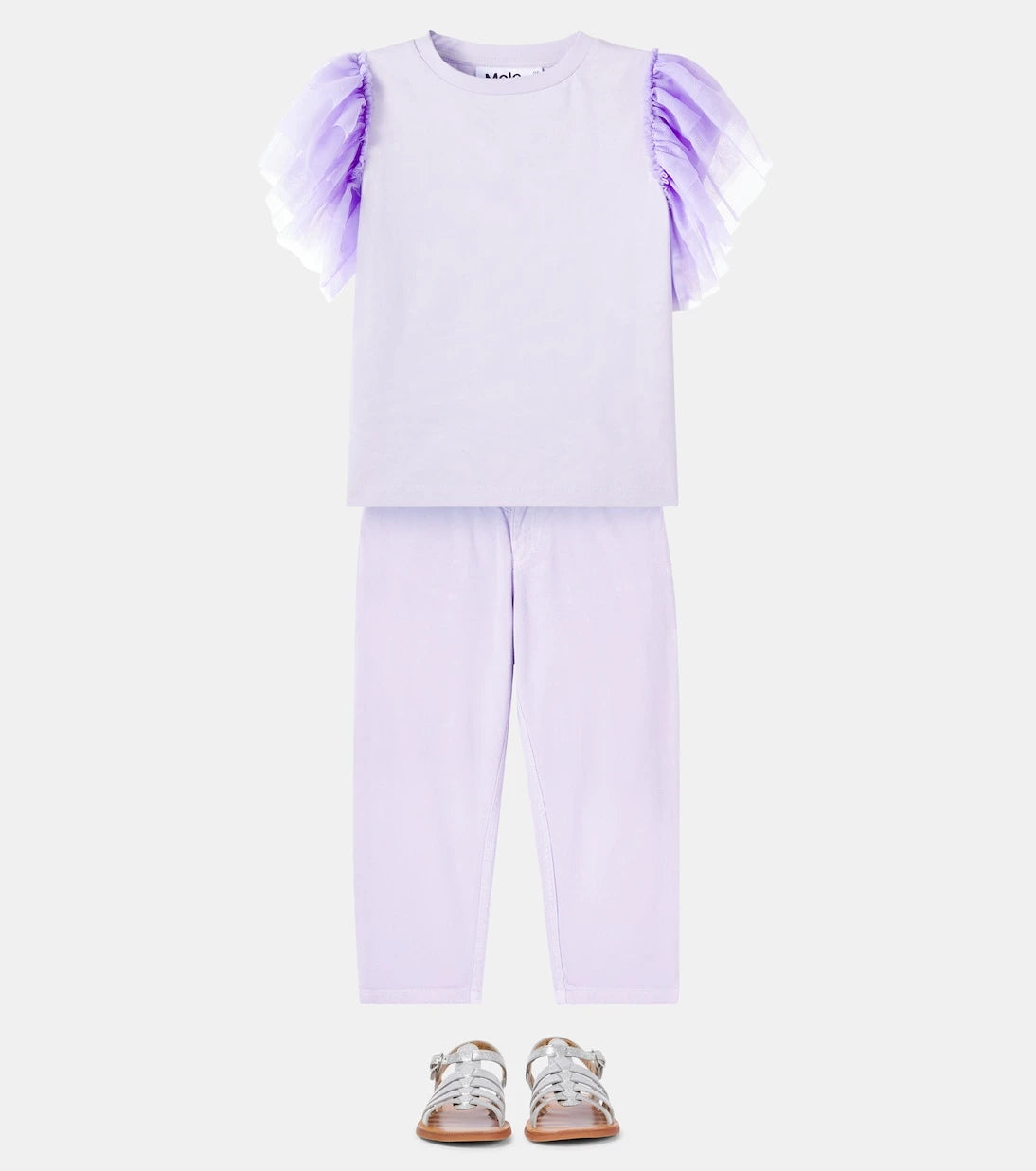Molo - Robyn ruffled cotton jersey T-shirt