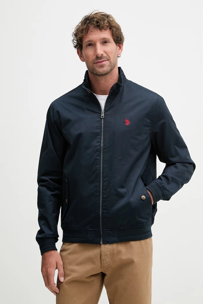 U.S. Polo Assn. Erkek Pamuklu Harrington Geçiş Montu