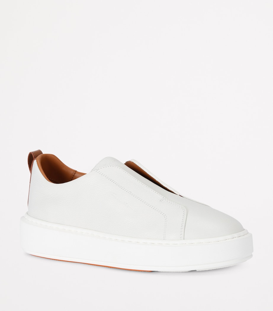 White Leather Victory Sneakers
