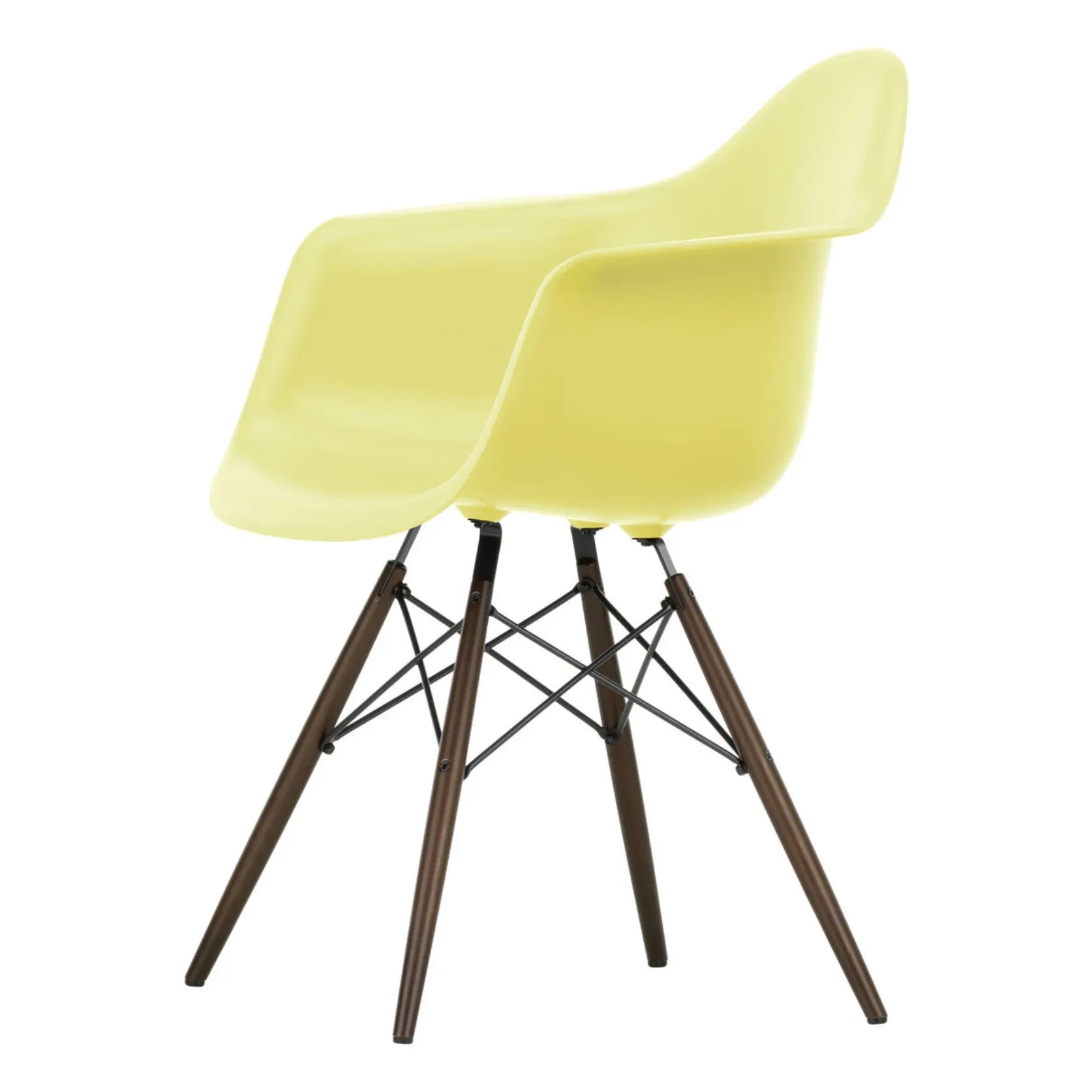 Vitra - DAW chair - maple base - Charles &amp; Ray Eames | Lemon yellow