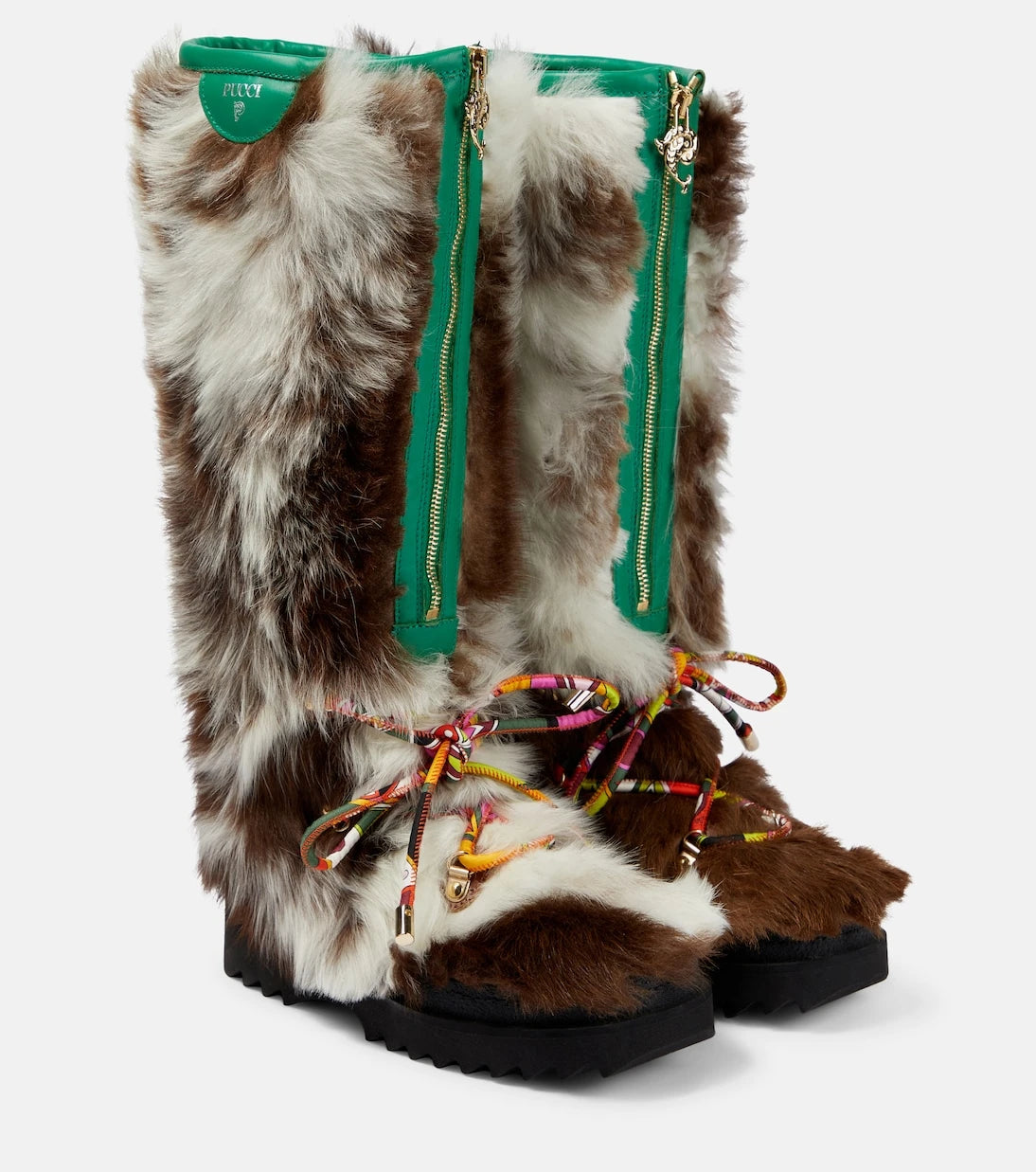 Pucci - Freezy shearling knee-high boots