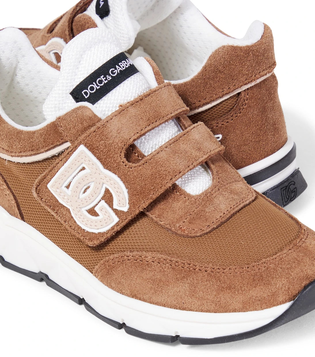 Dolce&Gabbana Kids - DG Running suede and mesh sneakers
