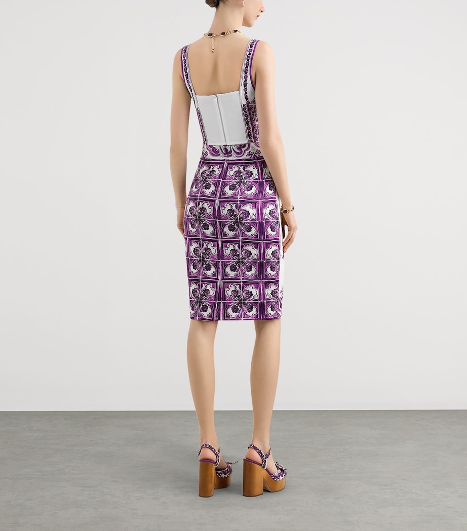 Multi Printed Bustier Top