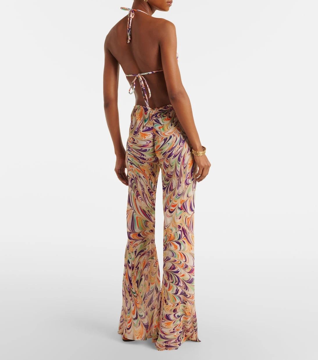 Alexandra Miro - Scarlett printed flared pants