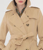 Burberry Beige Gabardine Short Chelsea Heritage Trench Coat