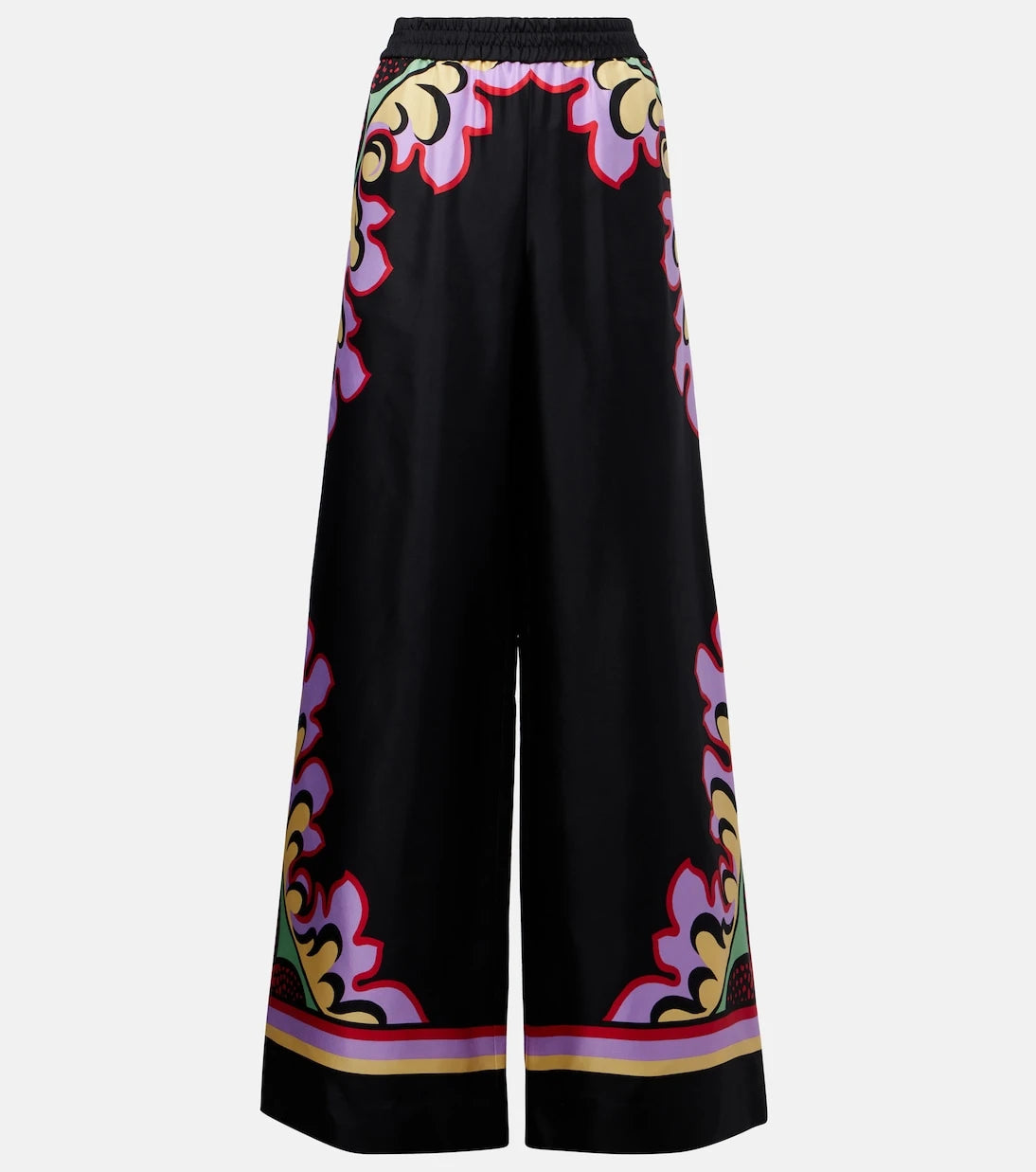 La DoubleJ - Printed silk palazzo pants
