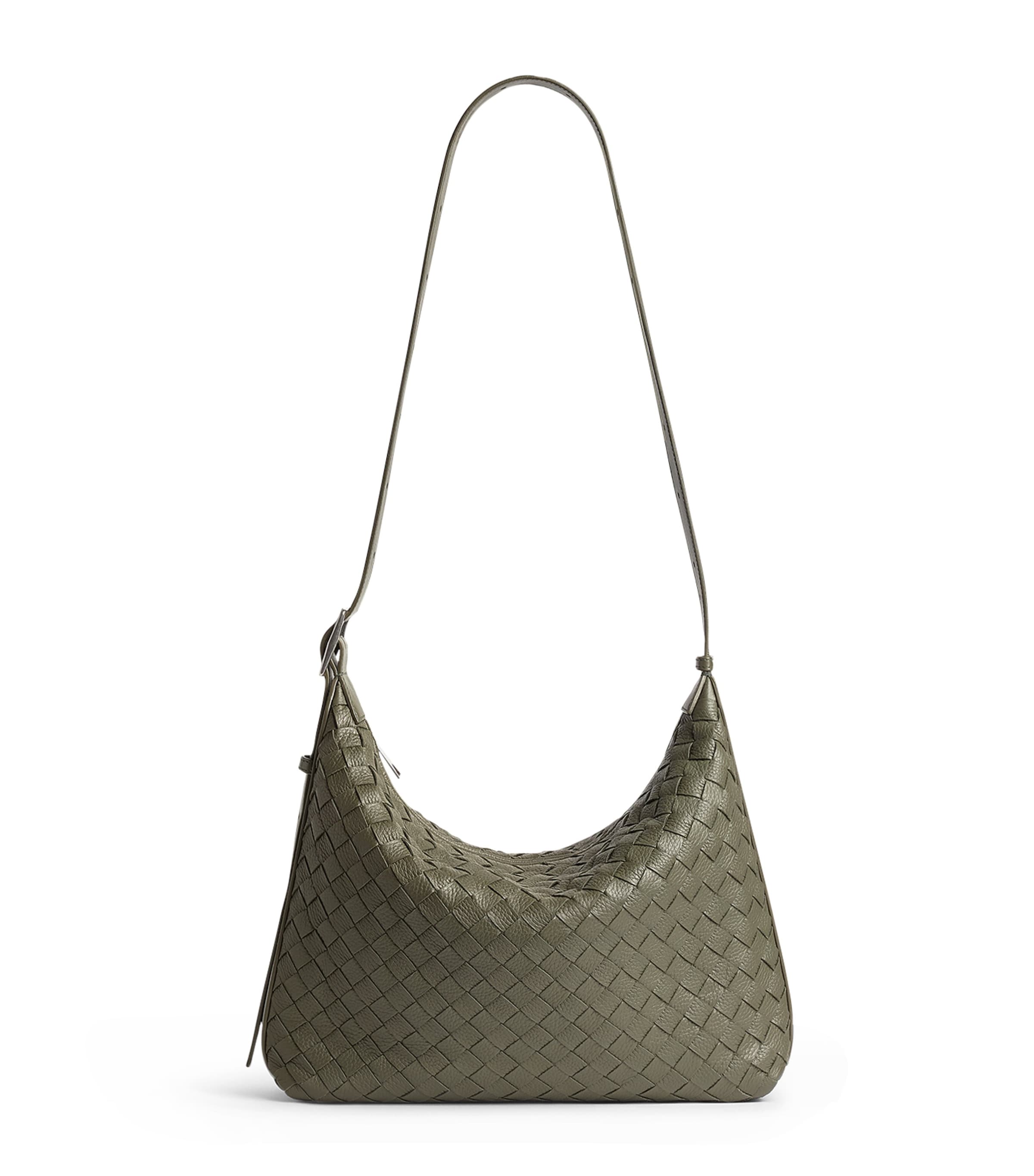 Bottega Veneta Leather Intrecciato Traveller Cross-Body Bag