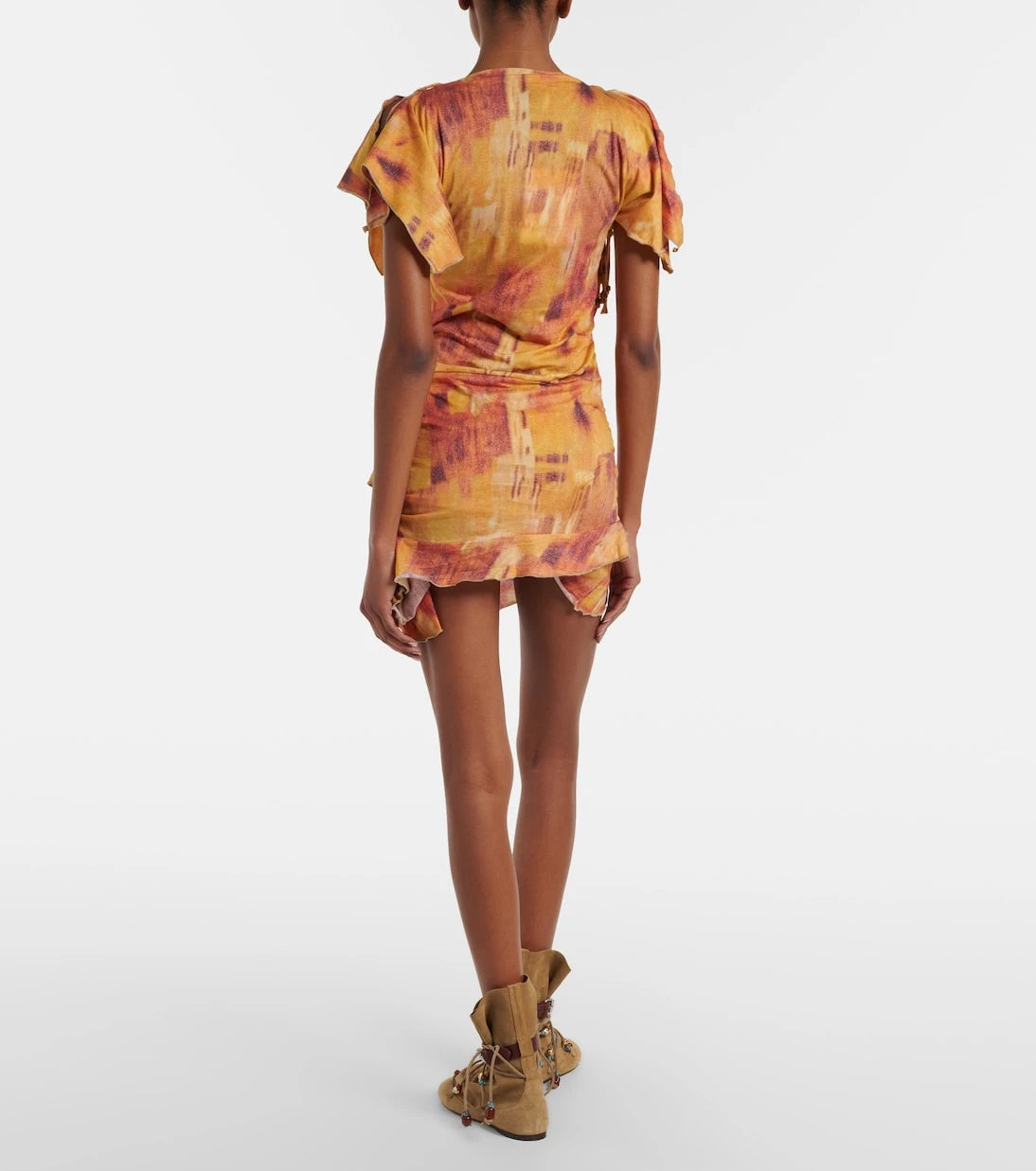 Isabel Marant - Janick printed ruffled cotton minidress
