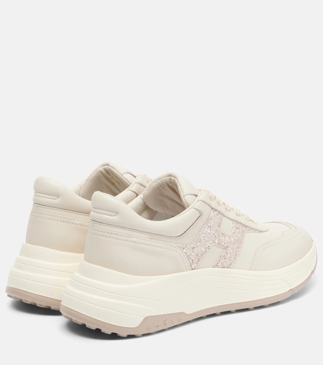 Hogan - H669 glitter leather sneakers