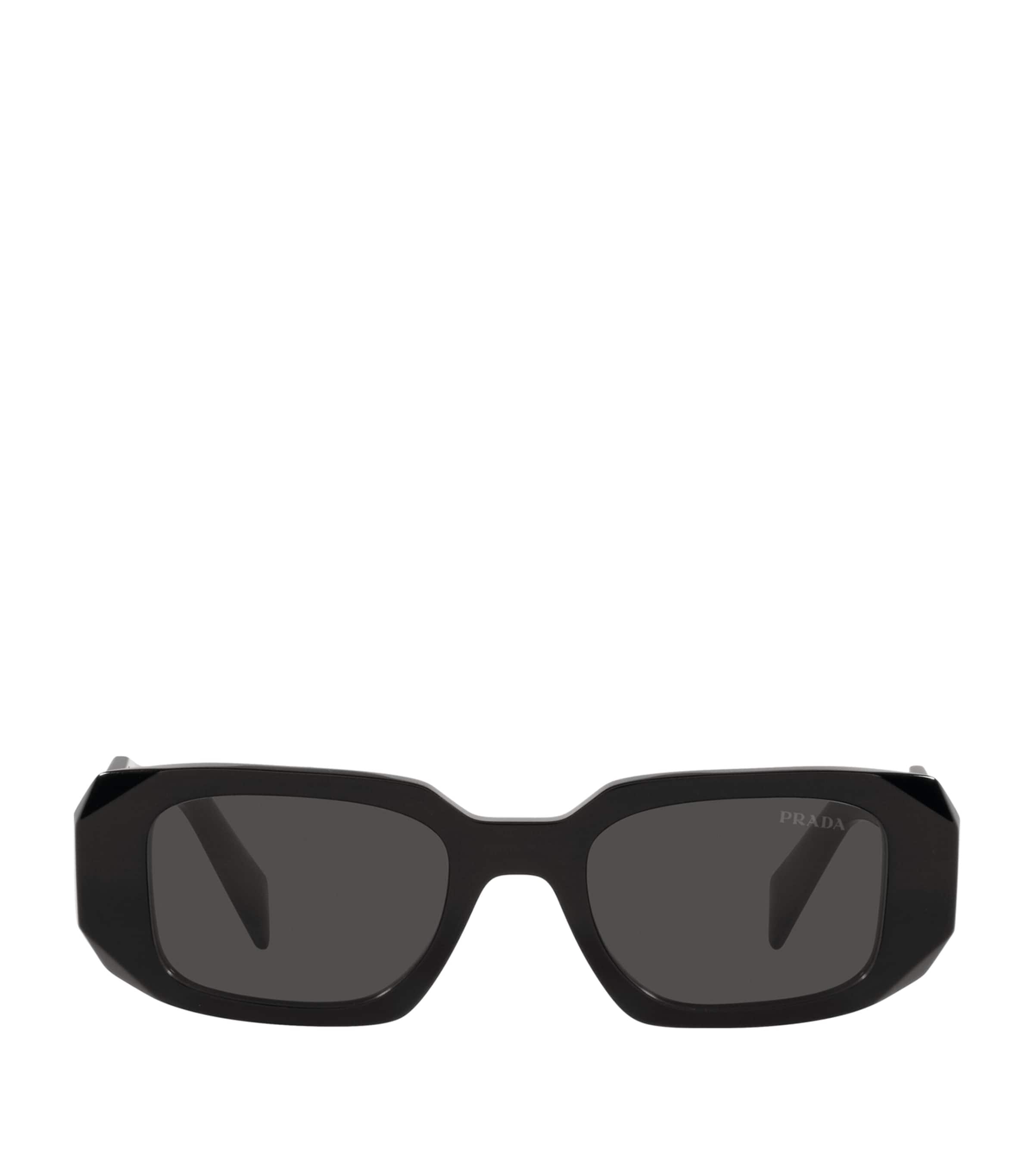 Prada Black Rectangular Sunglasses