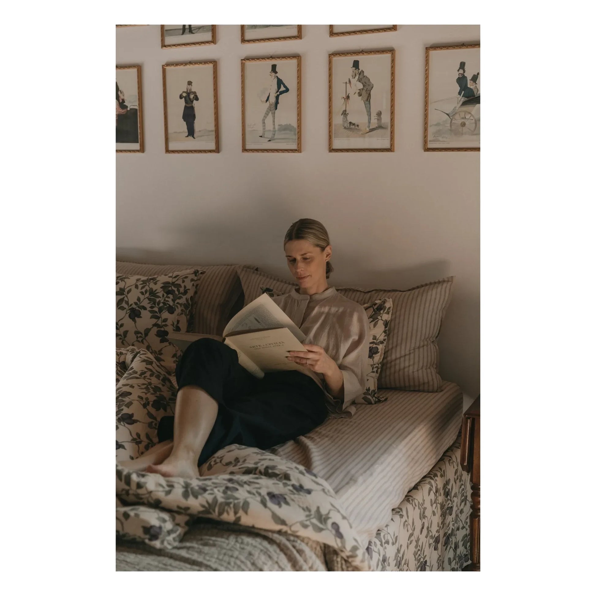 garbo&friends - Stripe fitted sheet | Beige