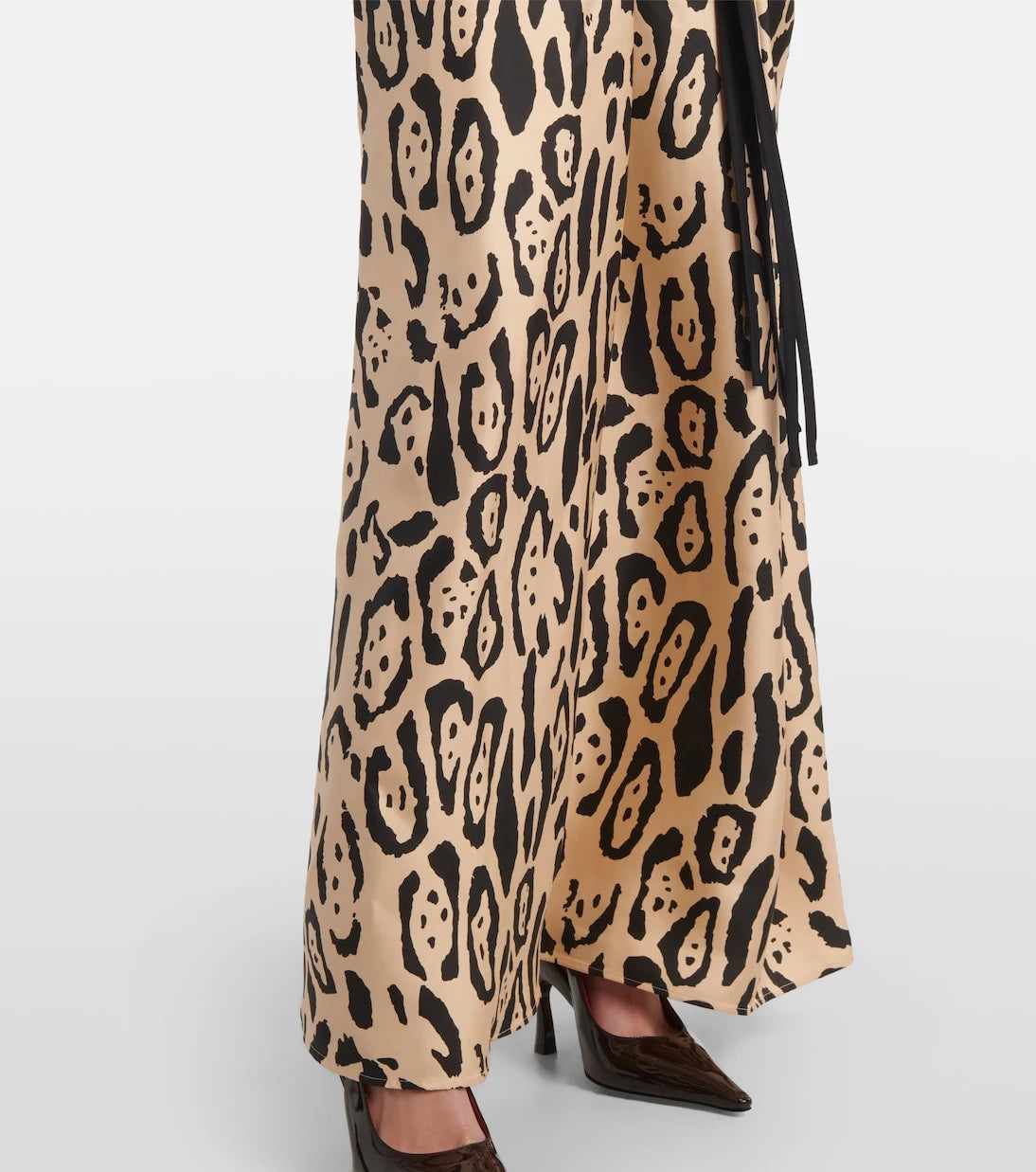 Sportmax - Astoria printed silk twill gown
