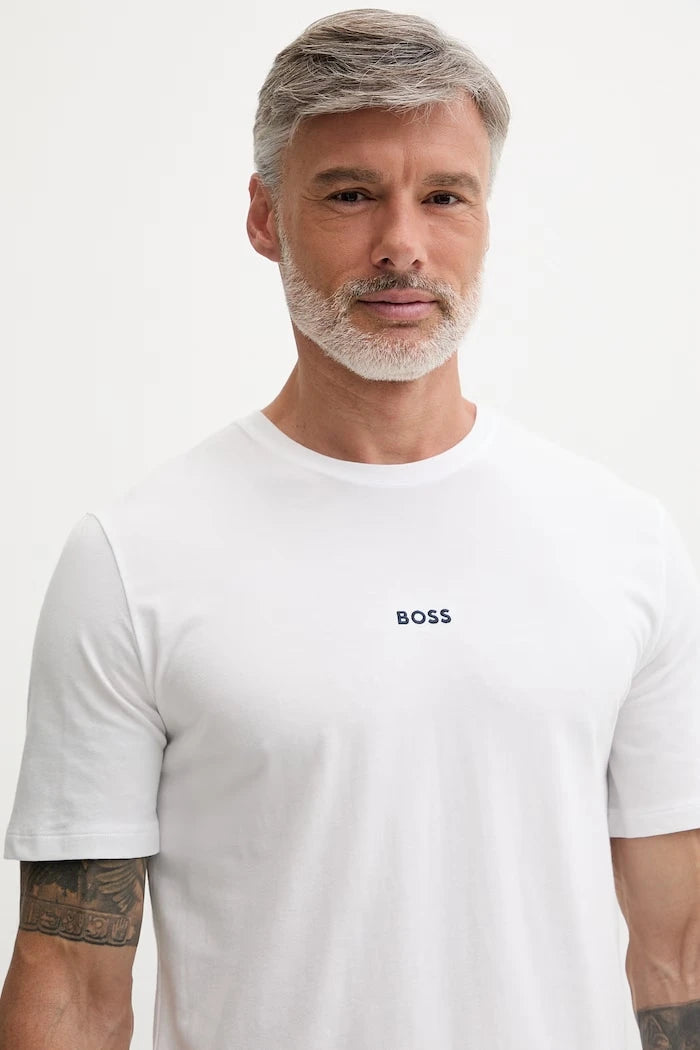 BOSS Pamuklu elastanlı erkek pijaması