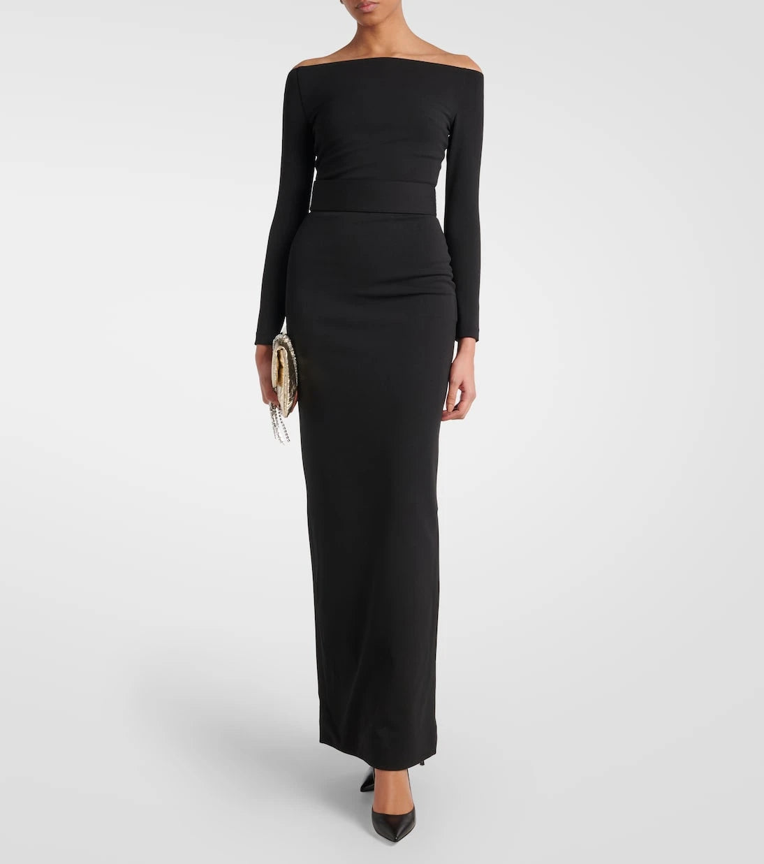 Solace London - Sabina off-shoulder gown