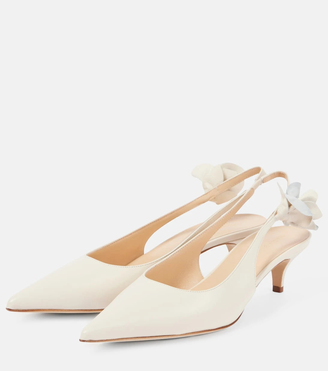 Magda Butrym - Bridal leather slingback pumps