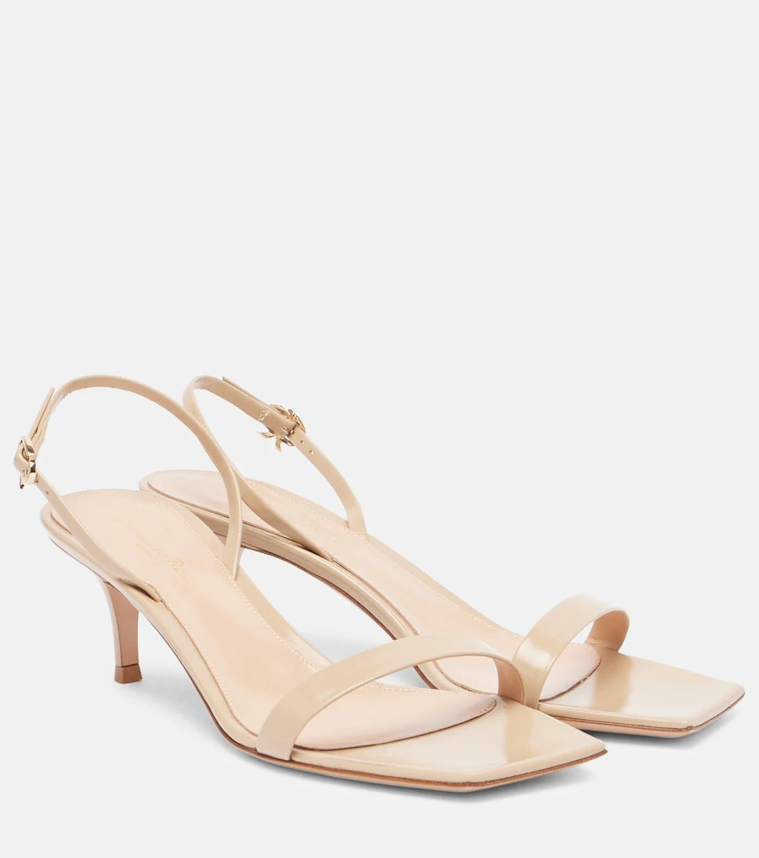 Gianvito Rossi - Ribbon patent leather sandals