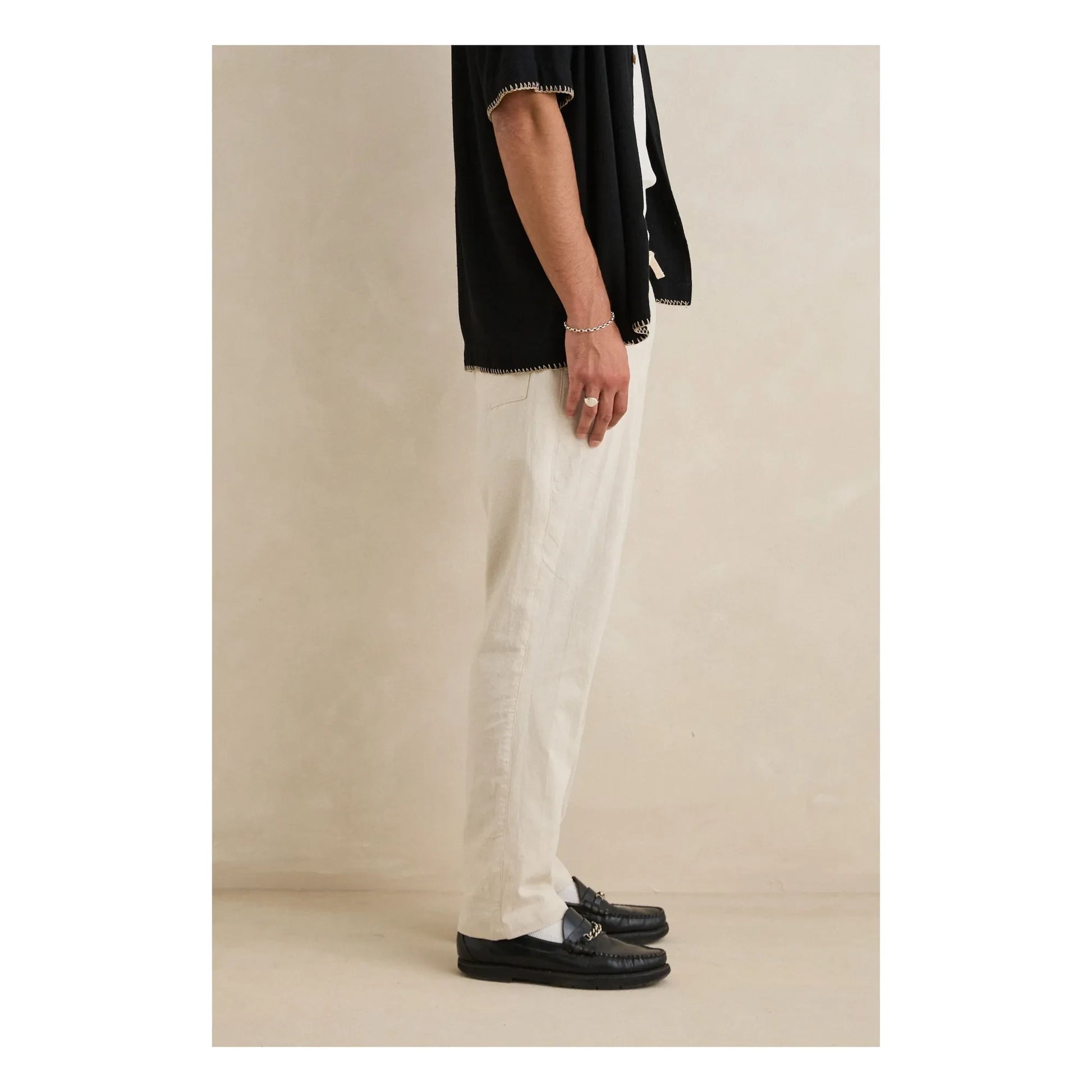 Rhythm - Jam Linen Pants | Cream