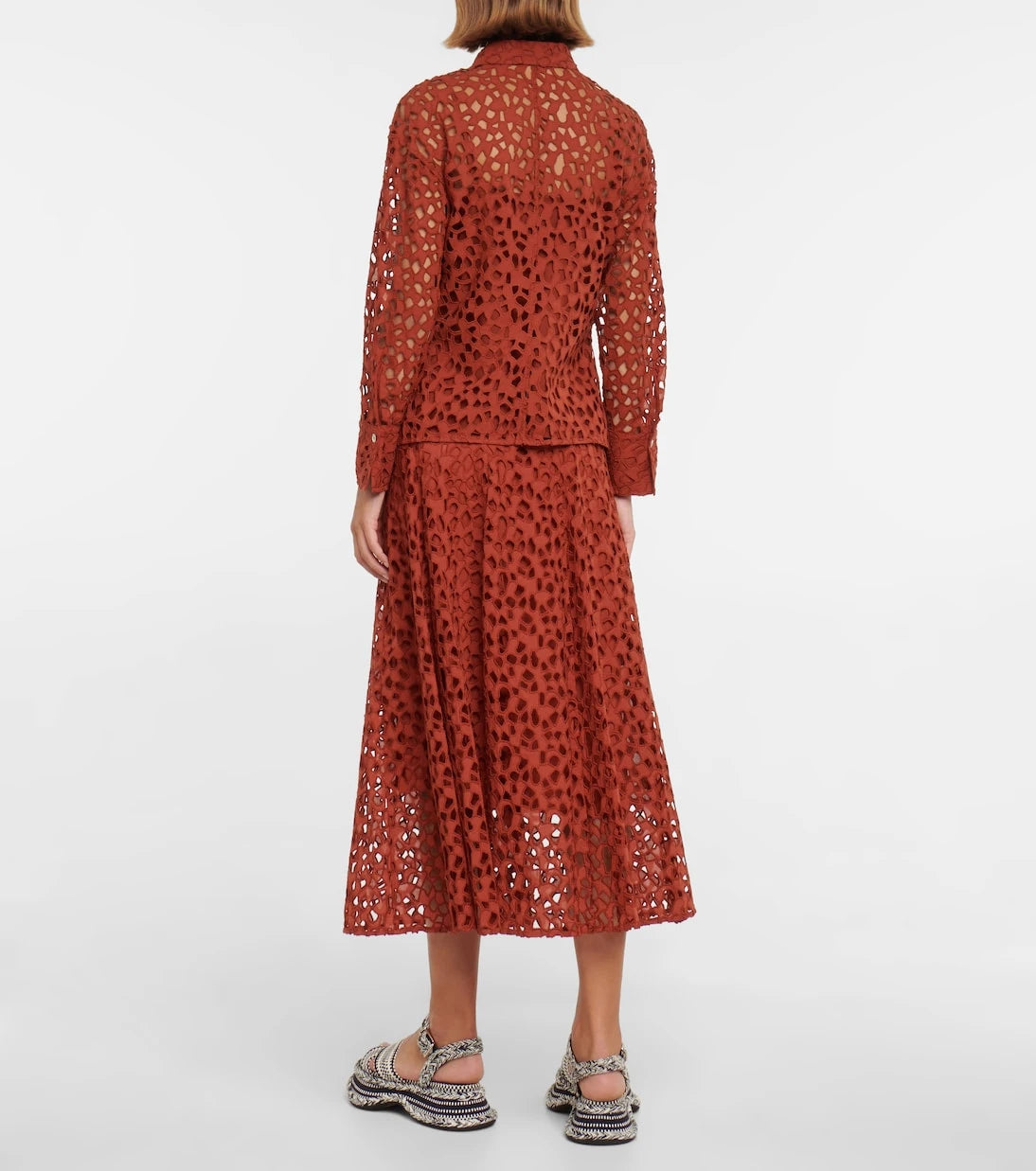 Vince - Broderie anglaise cotton top