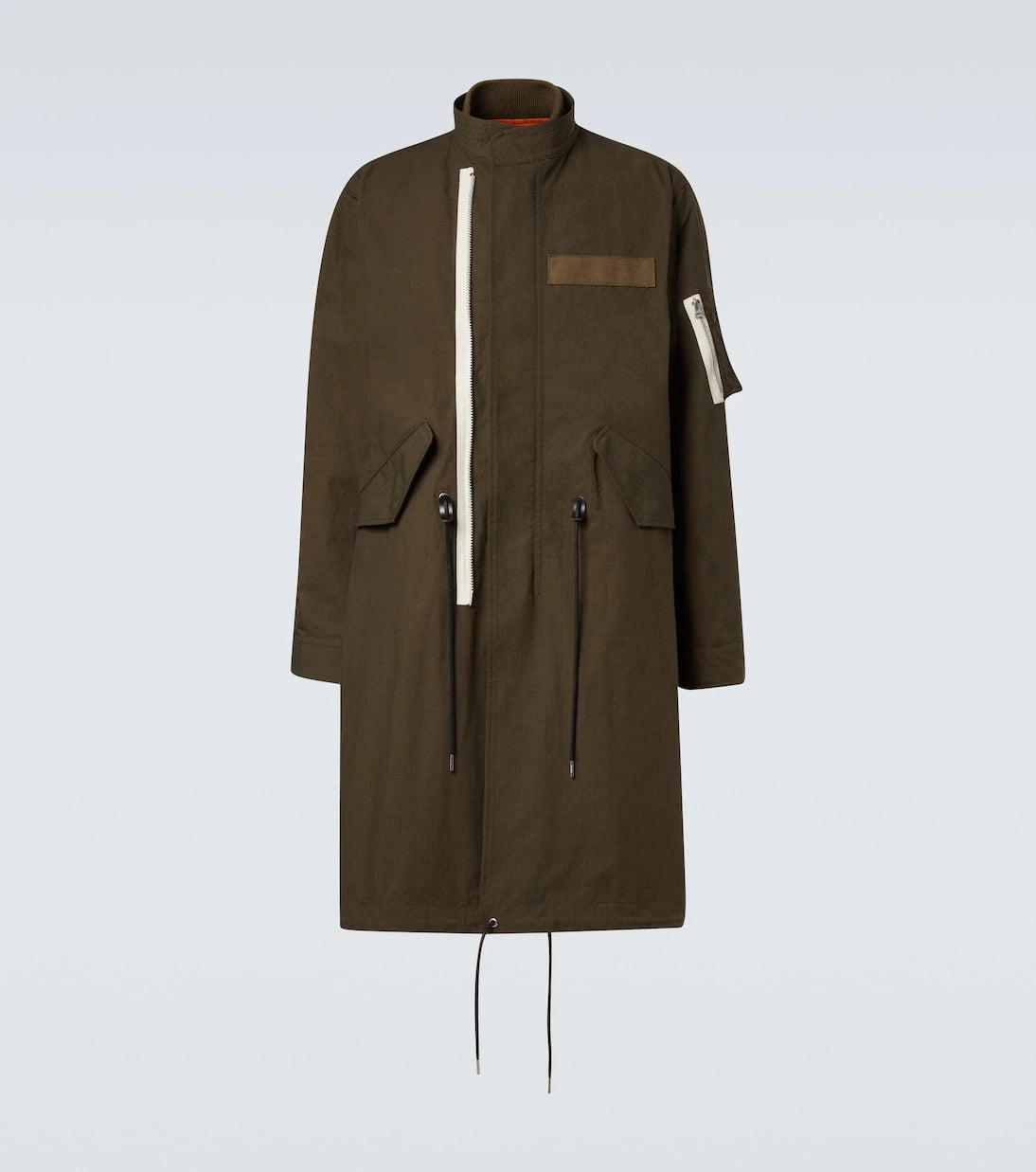 Sacai - سترة من مزيج القطن والريستوب
