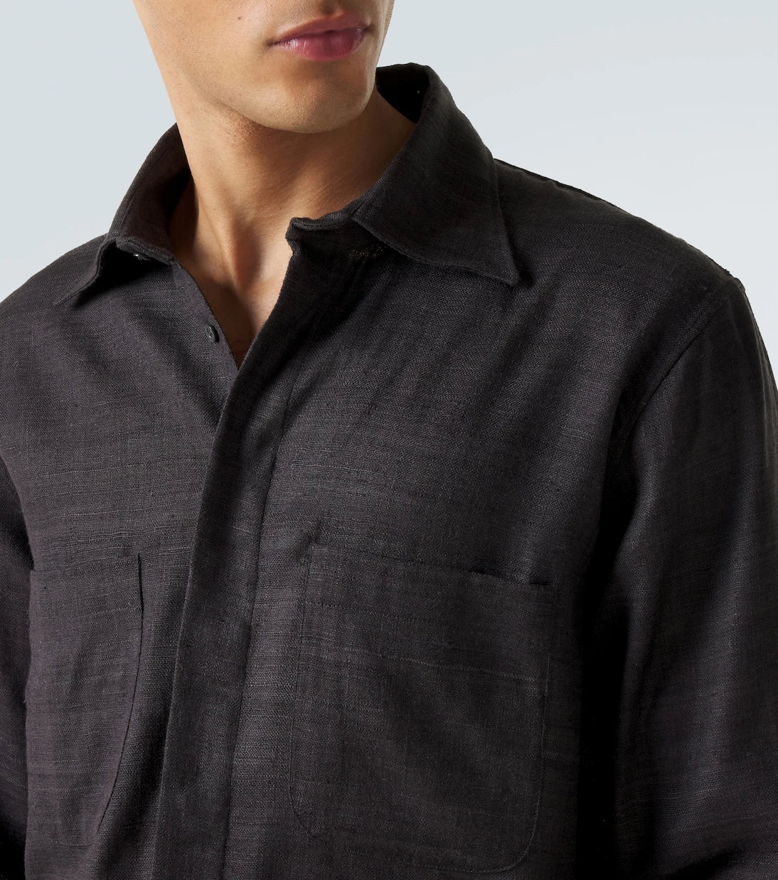 Saman Amel - Regis silk shirt jacket