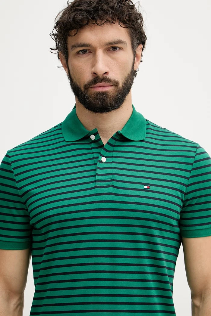 Tommy Hilfiger yakalı erkek pamuklu tişört