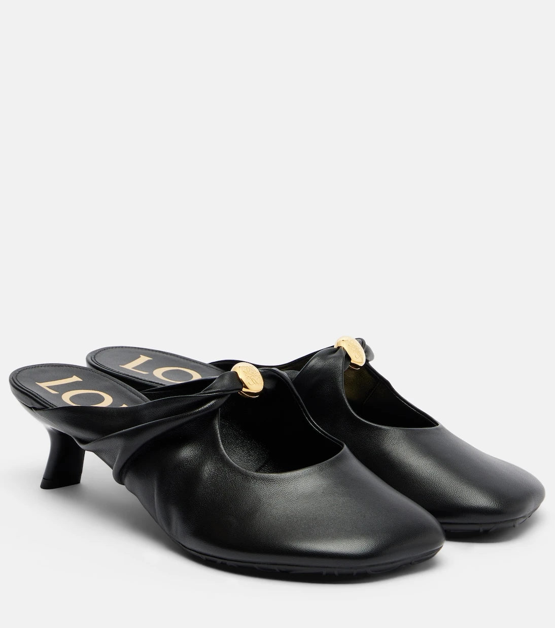 Loewe - Pebble Soft leather mules