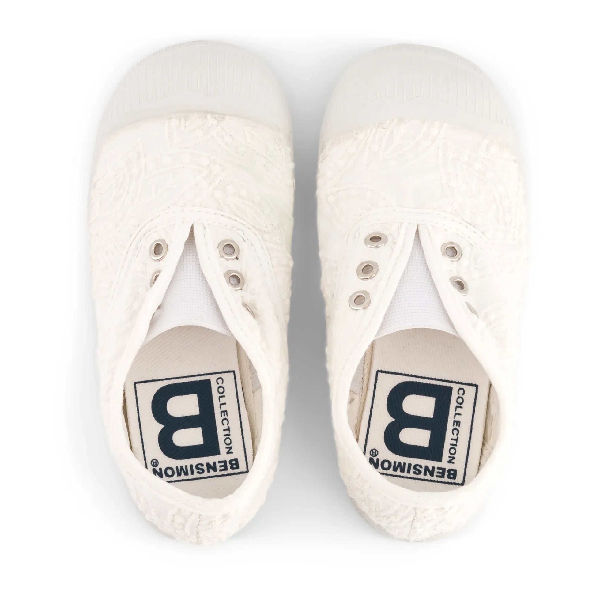 Bensimon - Tennis Elly Broderie Anglaise | White