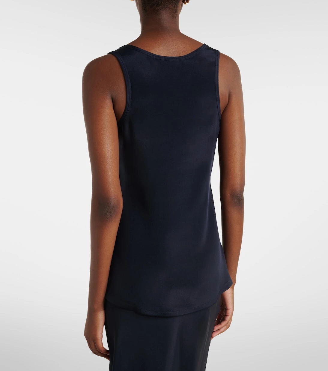 Max Mara - Silk crêpe de chine tank top