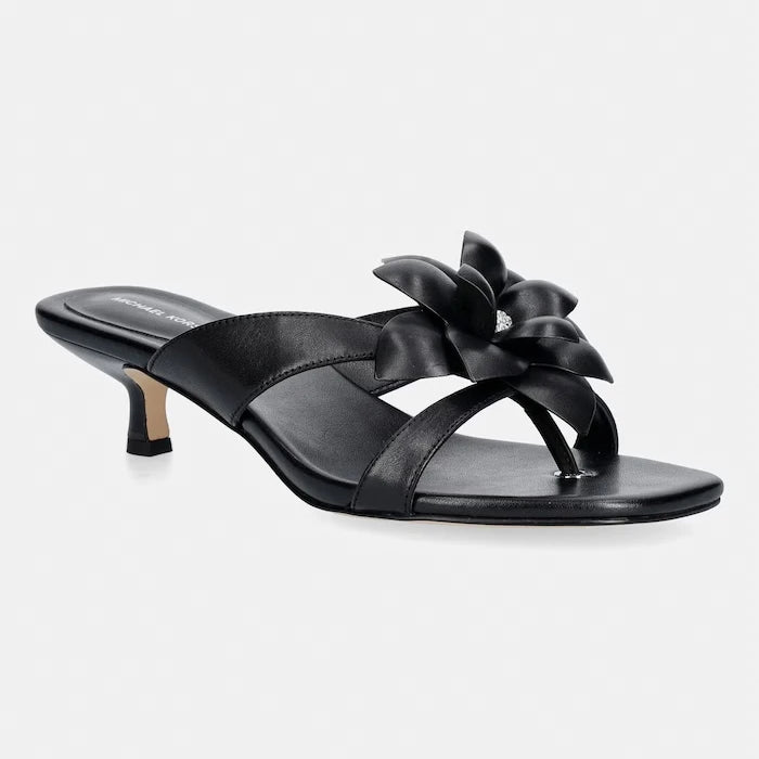 MICHAEL Michael Kors джапанки дамски от кожа Jacie Kitten Sandal