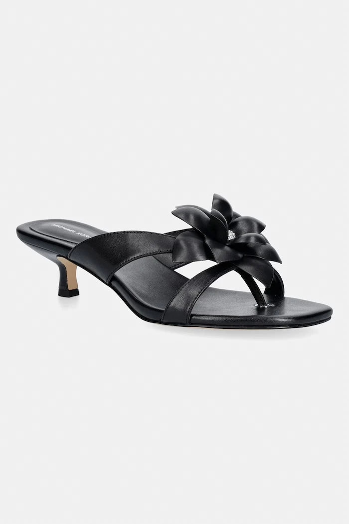 MICHAEL Michael Kors джапанки дамски от кожа Jacie Kitten Sandal